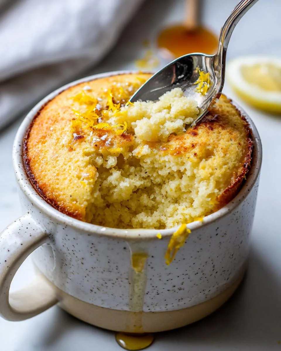 Lemon Vanilla Protein Mug Cake - detail 2