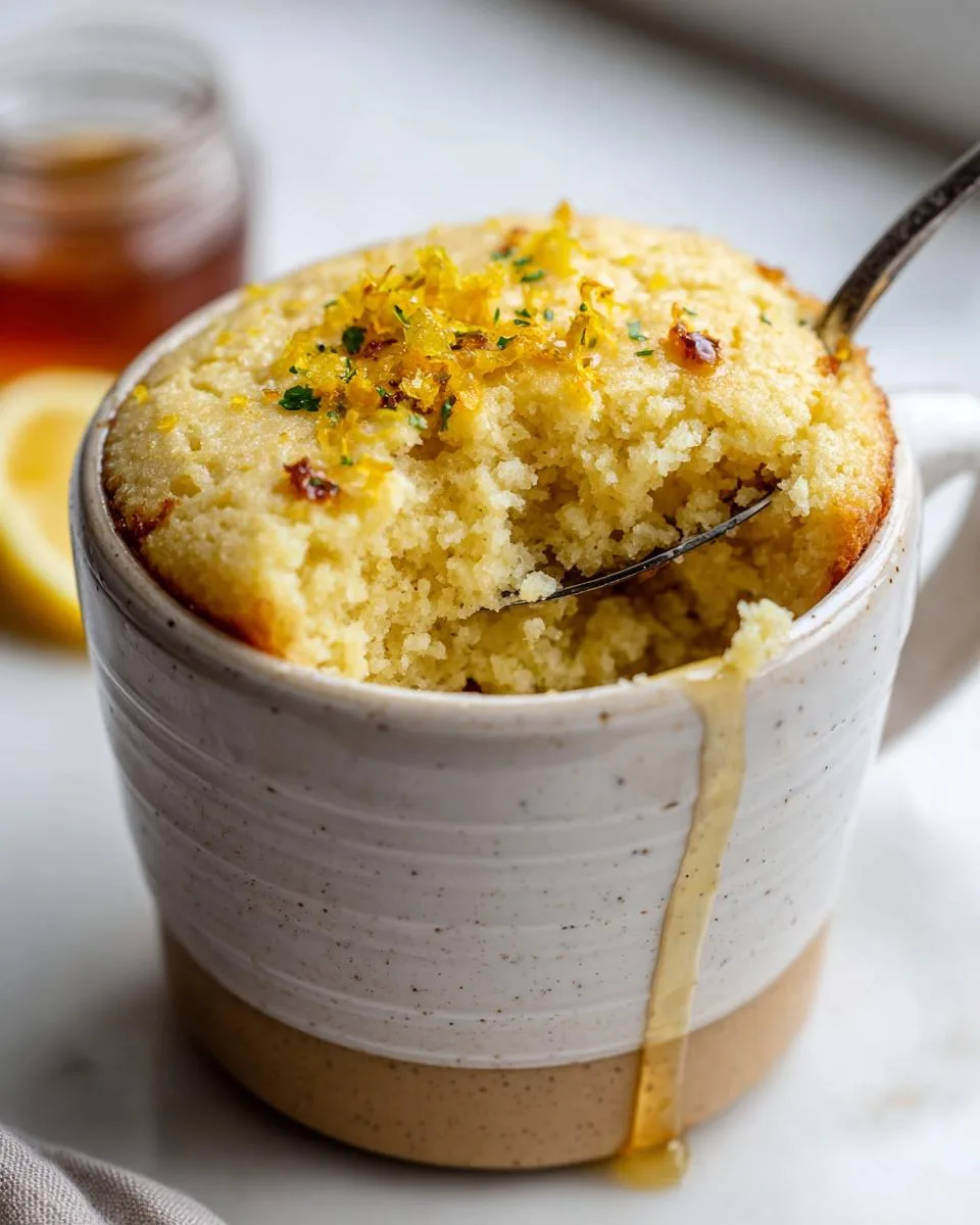 Lemon Vanilla Protein Mug Cake - detail 3
