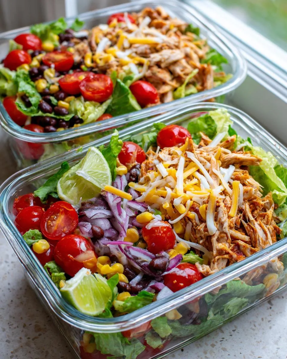 Meal Prep Southwest Chicken Salad - detail 1