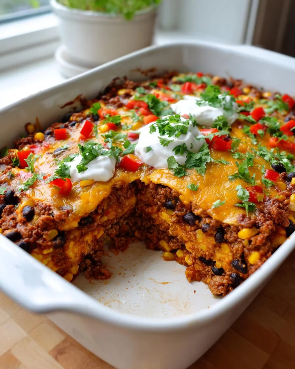Protein No-Flour Taco Veggie Bake - detail 2