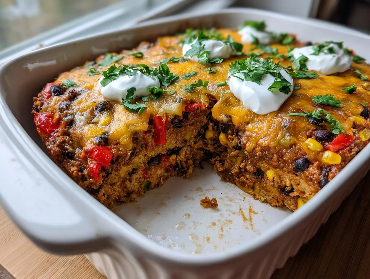 Protein No-Flour Taco Veggie Bake With 28g Protein