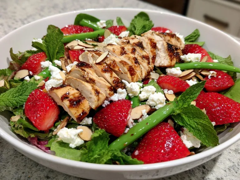 Strawberry Goat Cheese Chicken Salad