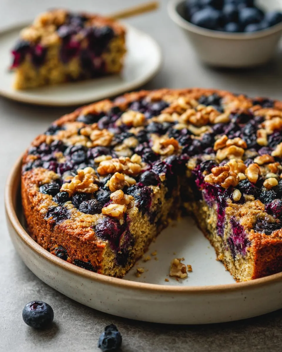 Sugar-Free Blueberry Oat Cake - detail 2
