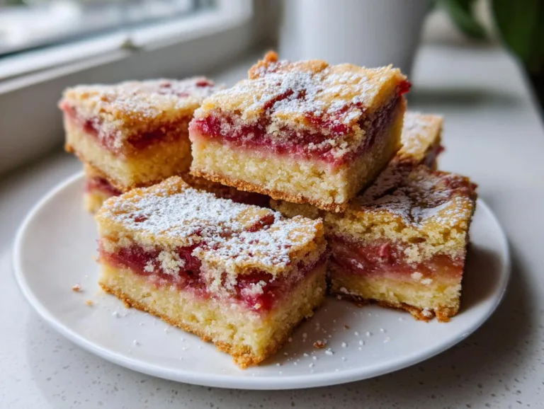Tangy Rhubarb Bars Recipe