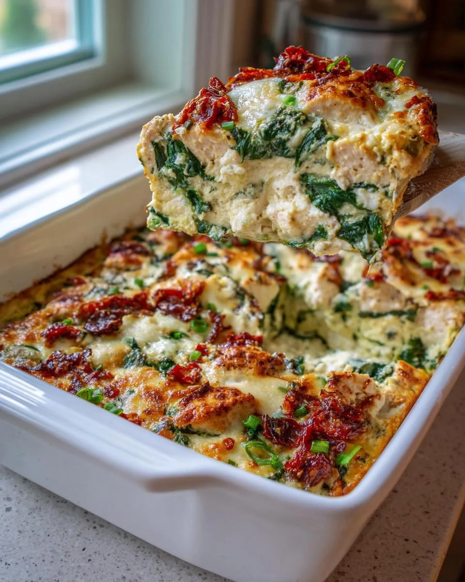 Tuscan Style Spinach Chicken Bake - detail 3