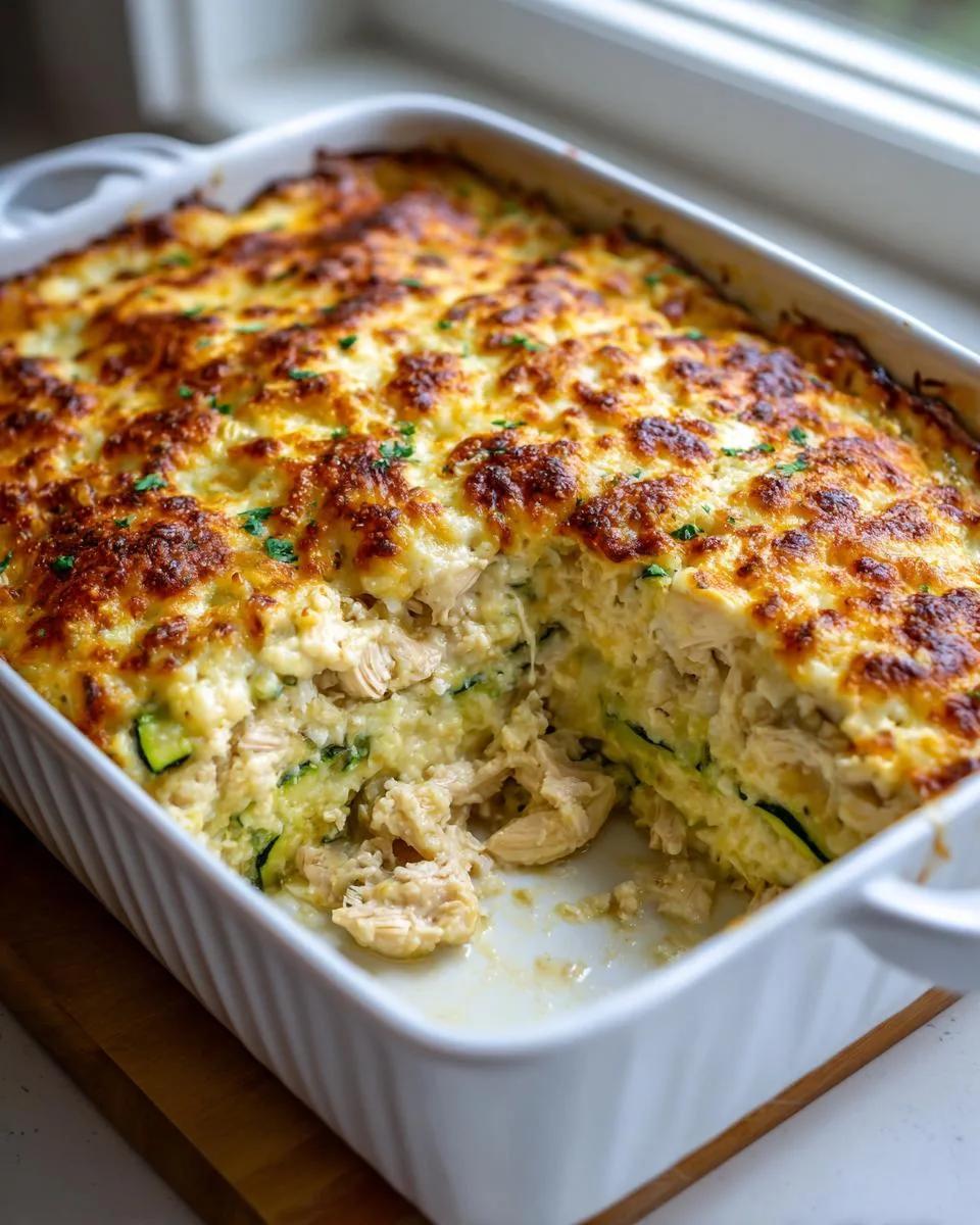 cottage cheese Chicken Zucchini Bake - detail 2