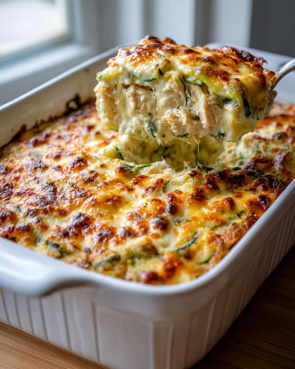 cottage cheese Chicken Zucchini Bake - detail 3
