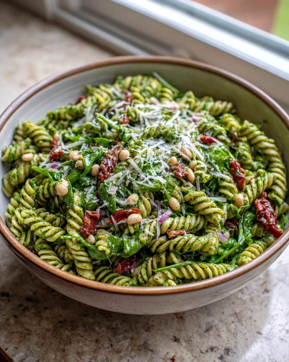 Arugula Lemon Pesto Pasta Salad - detail 2