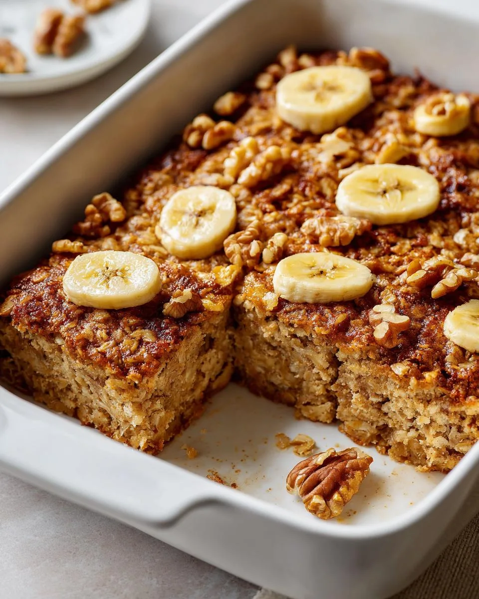 Banana Cinnamon Greek Yogurt Baked Oats - detail 2