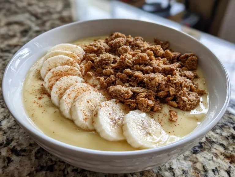 Banana Cinnamon Greek Yogurt Bowl