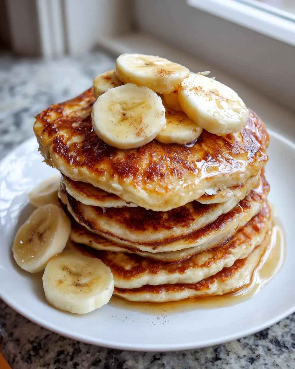 Banana Cinnamon Greek Yogurt Pancakes - detail 3
