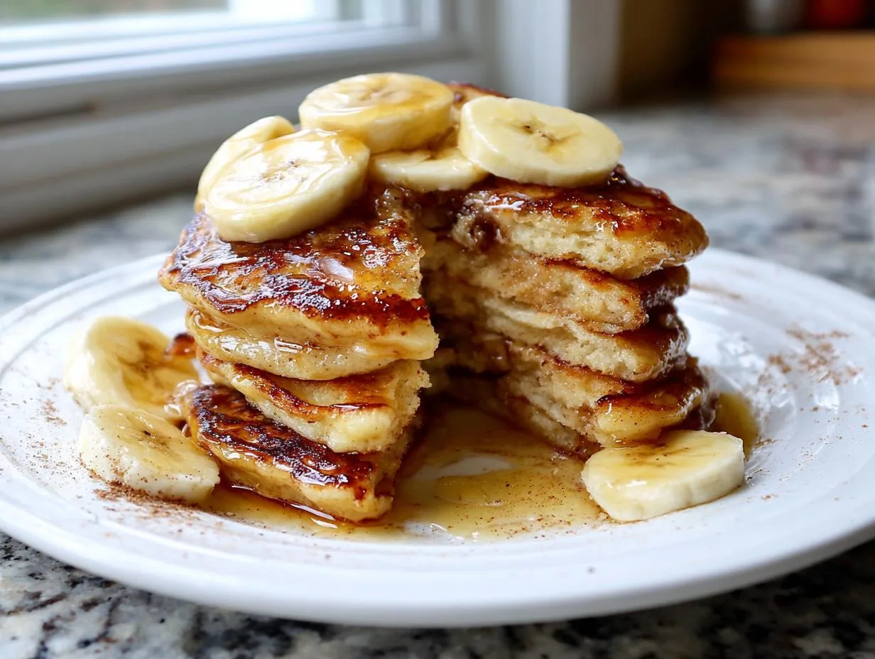 Banana Cinnamon Greek Yogurt Pancakes Ready in 25 Minutes