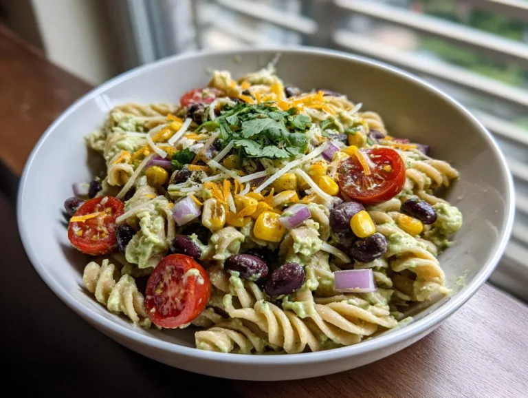 Black Bean Avocado Pasta Salad