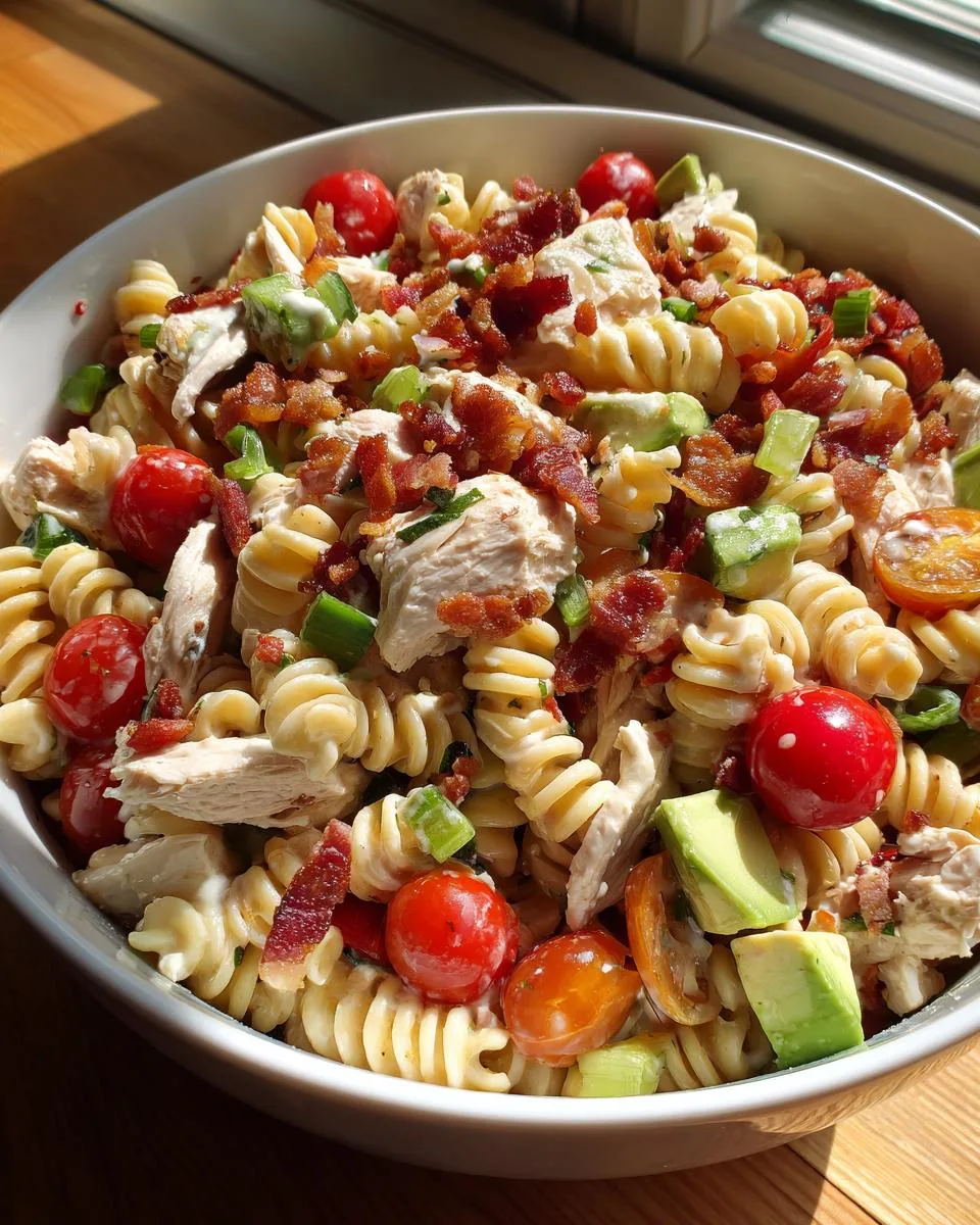 Chicken Club Pasta Salad Recipe - detail 1