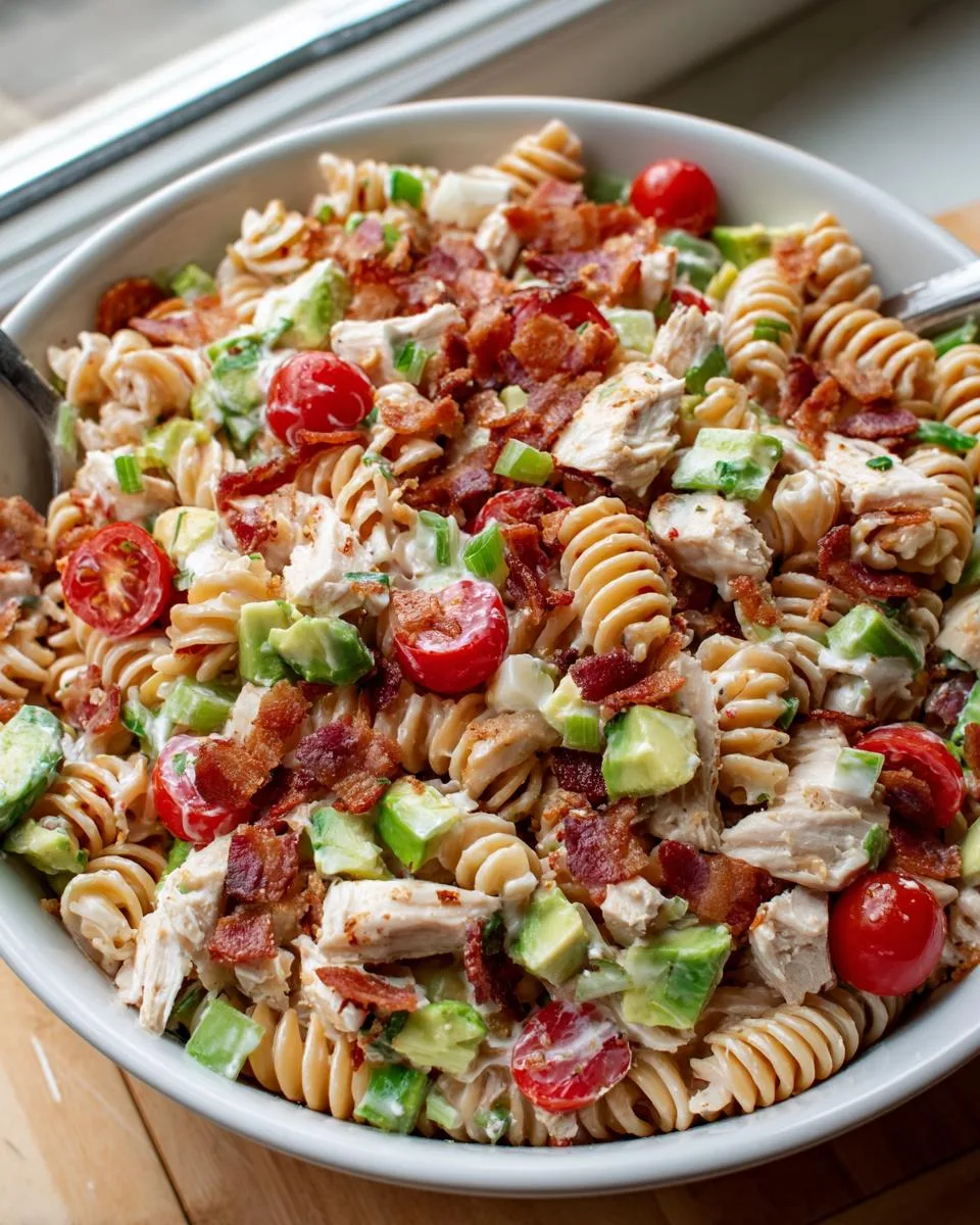 Chicken Club Pasta Salad Recipe - detail 3