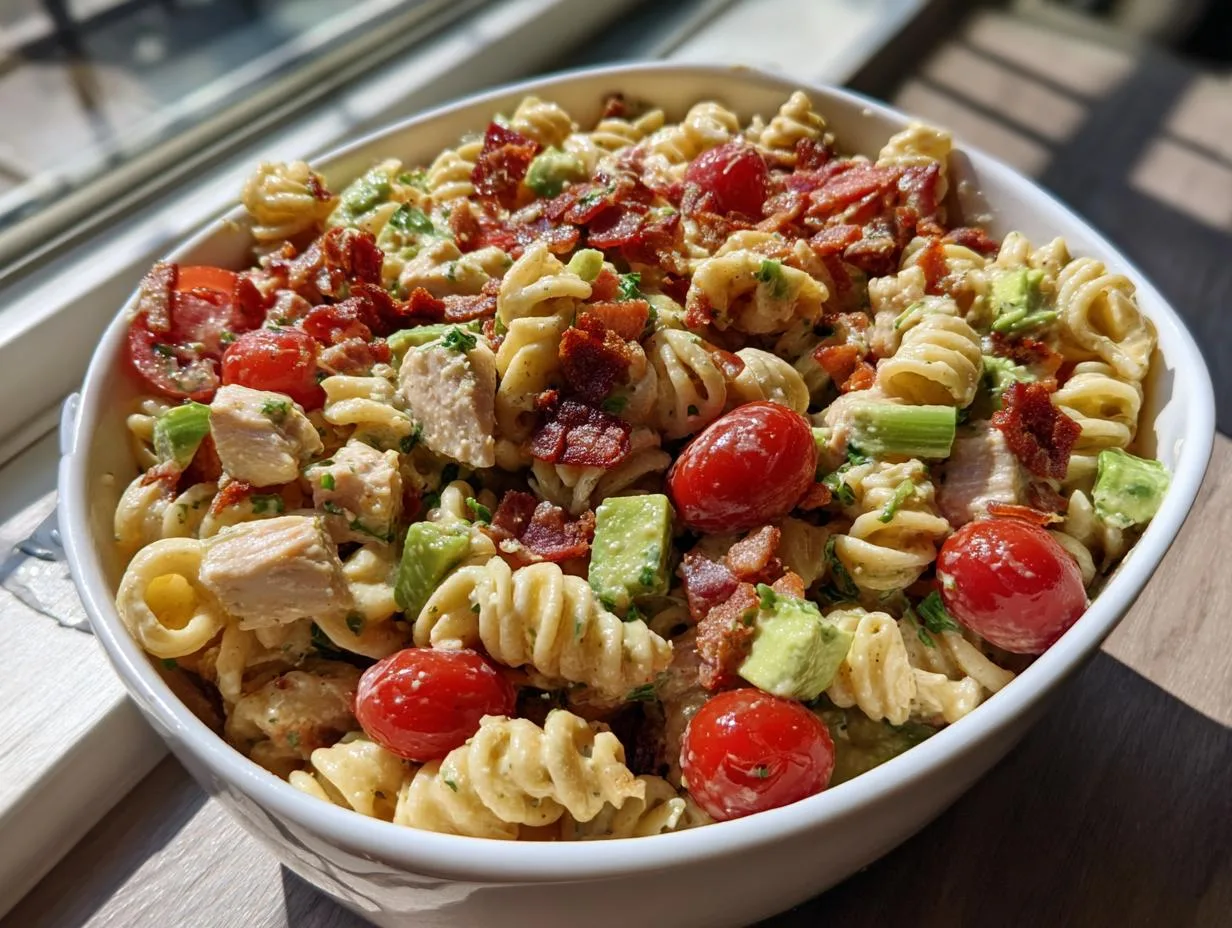 Chicken Club Pasta Salad Recipe Ready in 27 Minutes