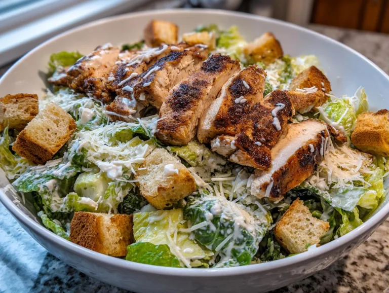 Cottage Cheese Caesar Chicken Salad