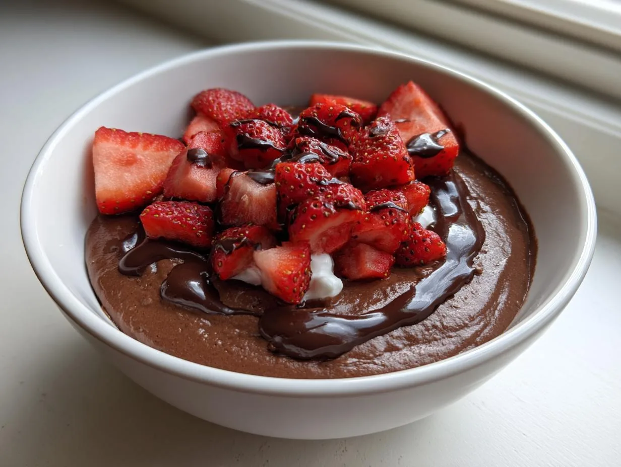 Cottage Cheese Chocolate Pudding Bowl with 28g Protein