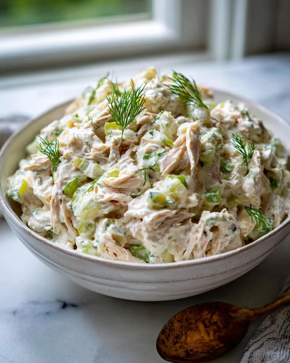 Cottage Cheese Pickle Chicken Salad Ready in 10 Minutes