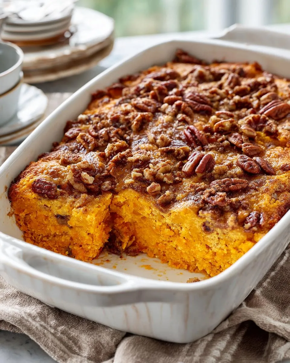 Cottage Cheese Sweet Potato Pecan Bake in 40 Minutes