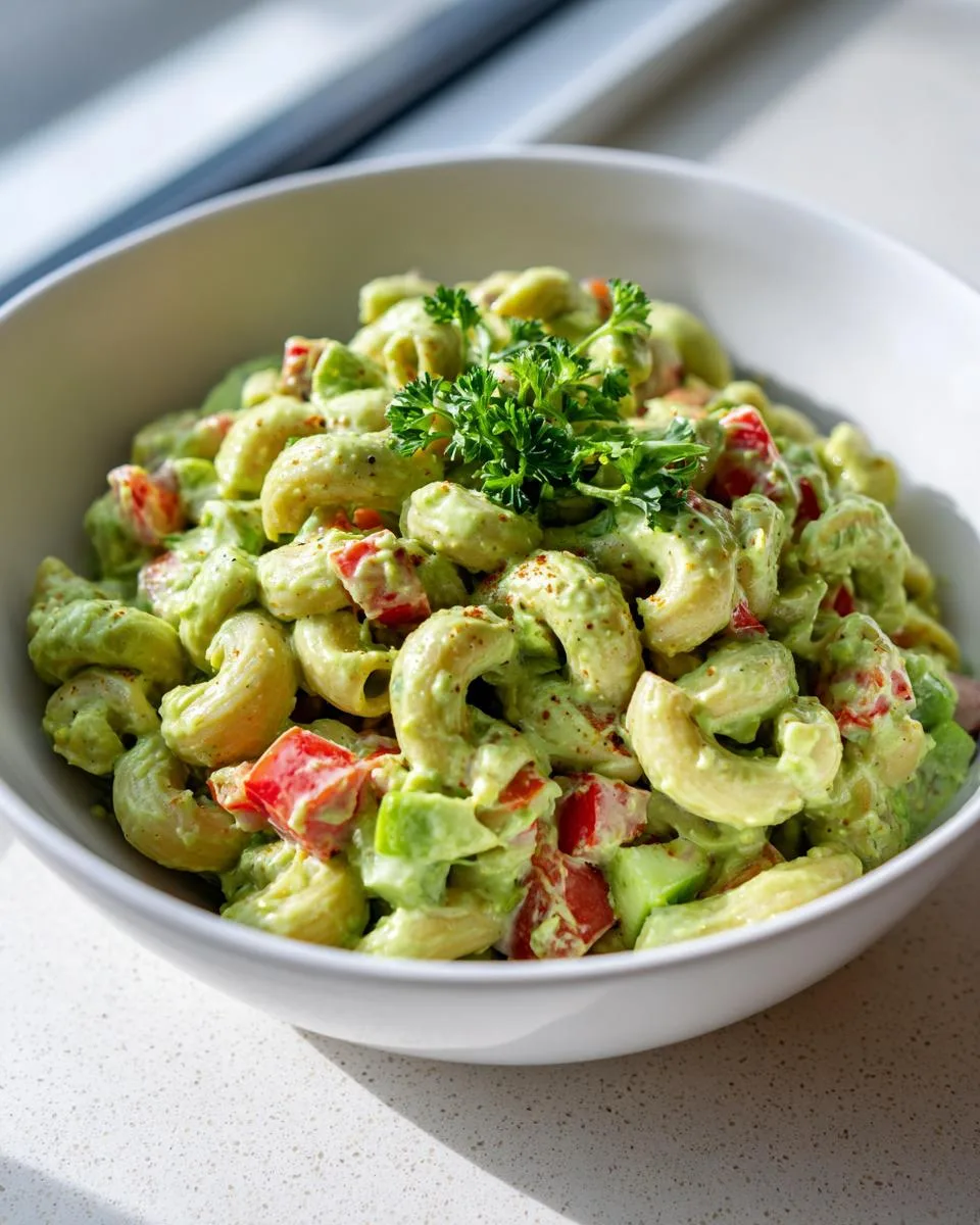 Creamy Avocado Macaroni Salad Recipe - detail 1