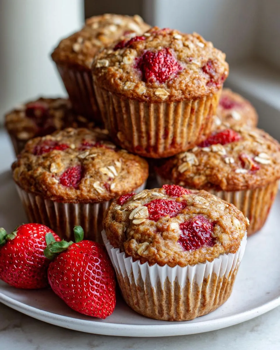 Easy Strawberry Greek Yogurt Muffins - detail 2