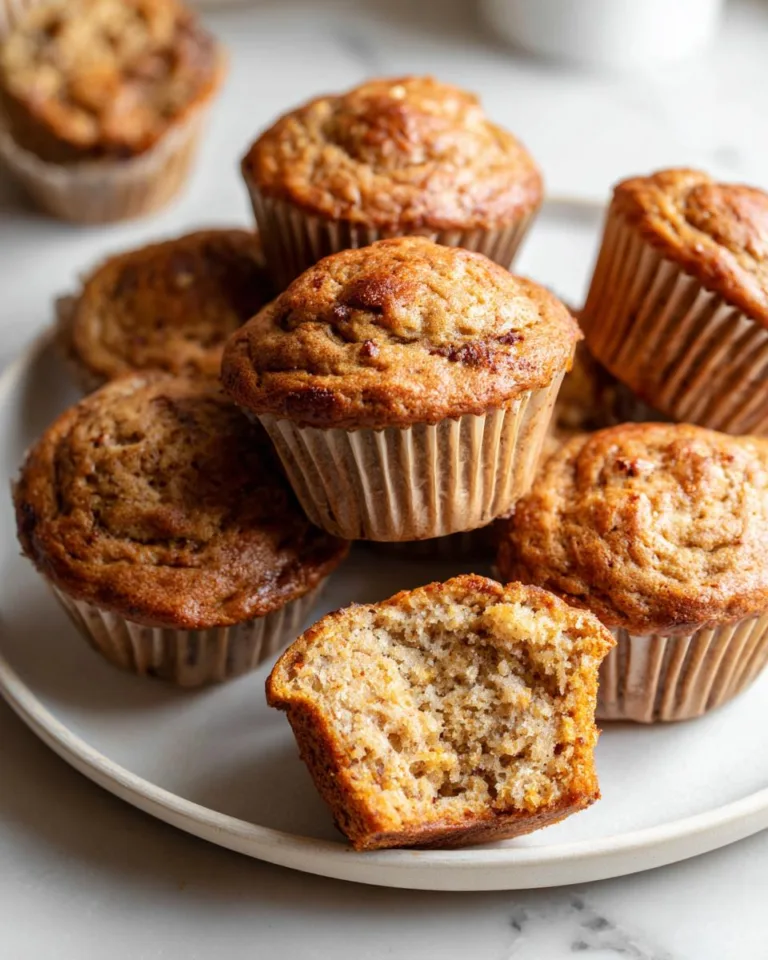 Flourless Banana Cinnamon Protein Muffins