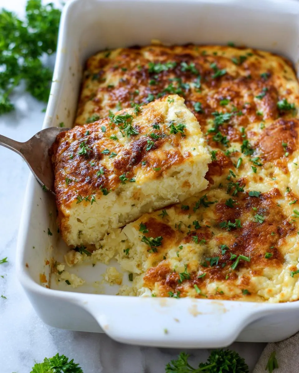 Garlic Parmesan Cottage Cheese Bake - detail 1