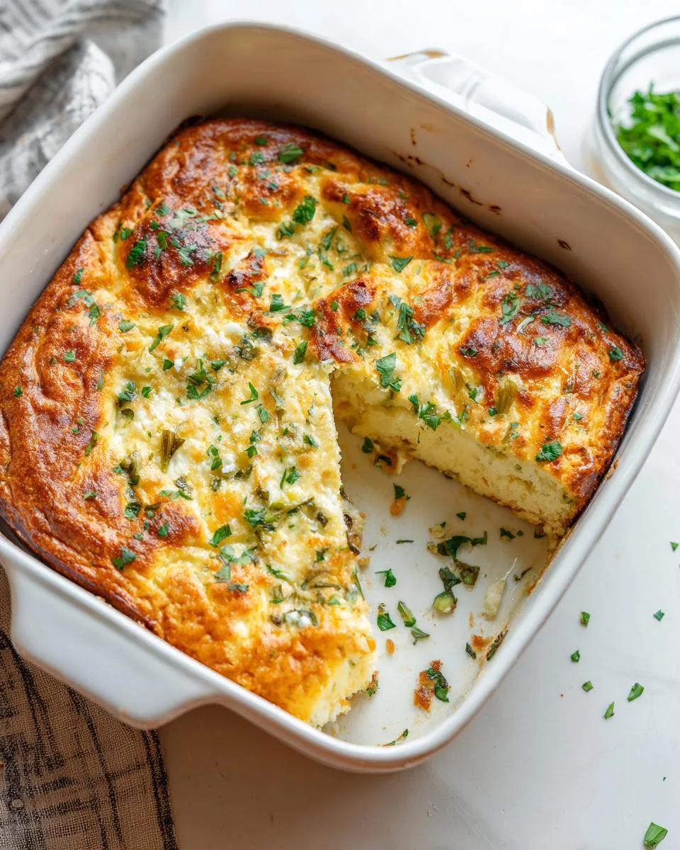 Garlic Parmesan Cottage Cheese Bake - detail 2