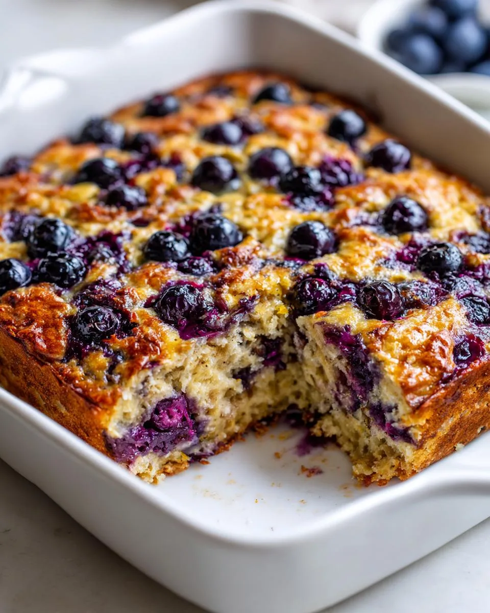 Lemon Blueberry Baked Oats - detail 2