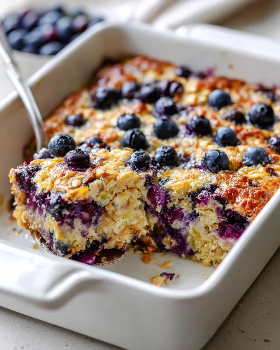 Lemon Blueberry Baked Oats - detail 3