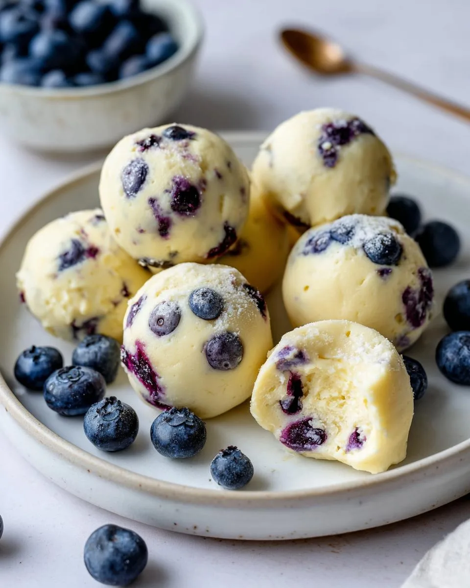 Lemon Blueberry Cottage Cheese Bites - detail 2