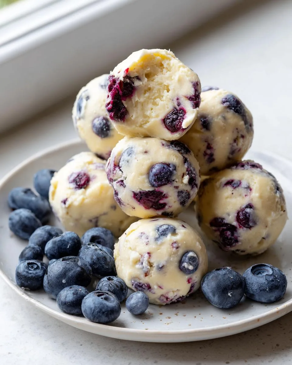 Lemon Blueberry Cottage Cheese Bites - detail 3