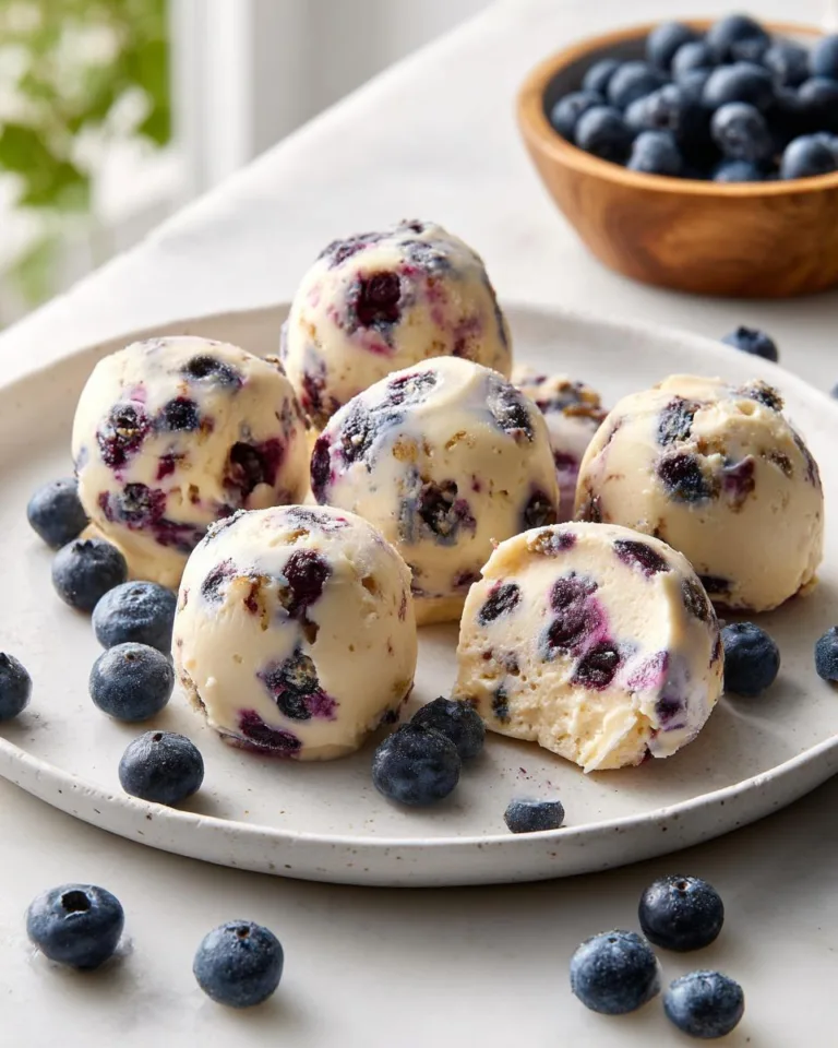Lemon Blueberry Cottage Cheese Bites