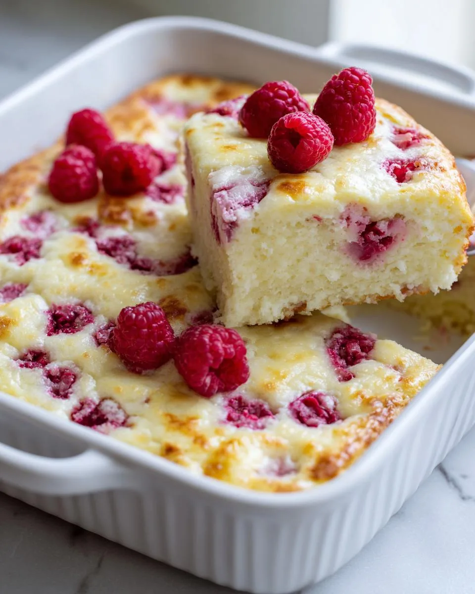 Light Lemon Raspberry Cottage Cheese Bake - detail 2