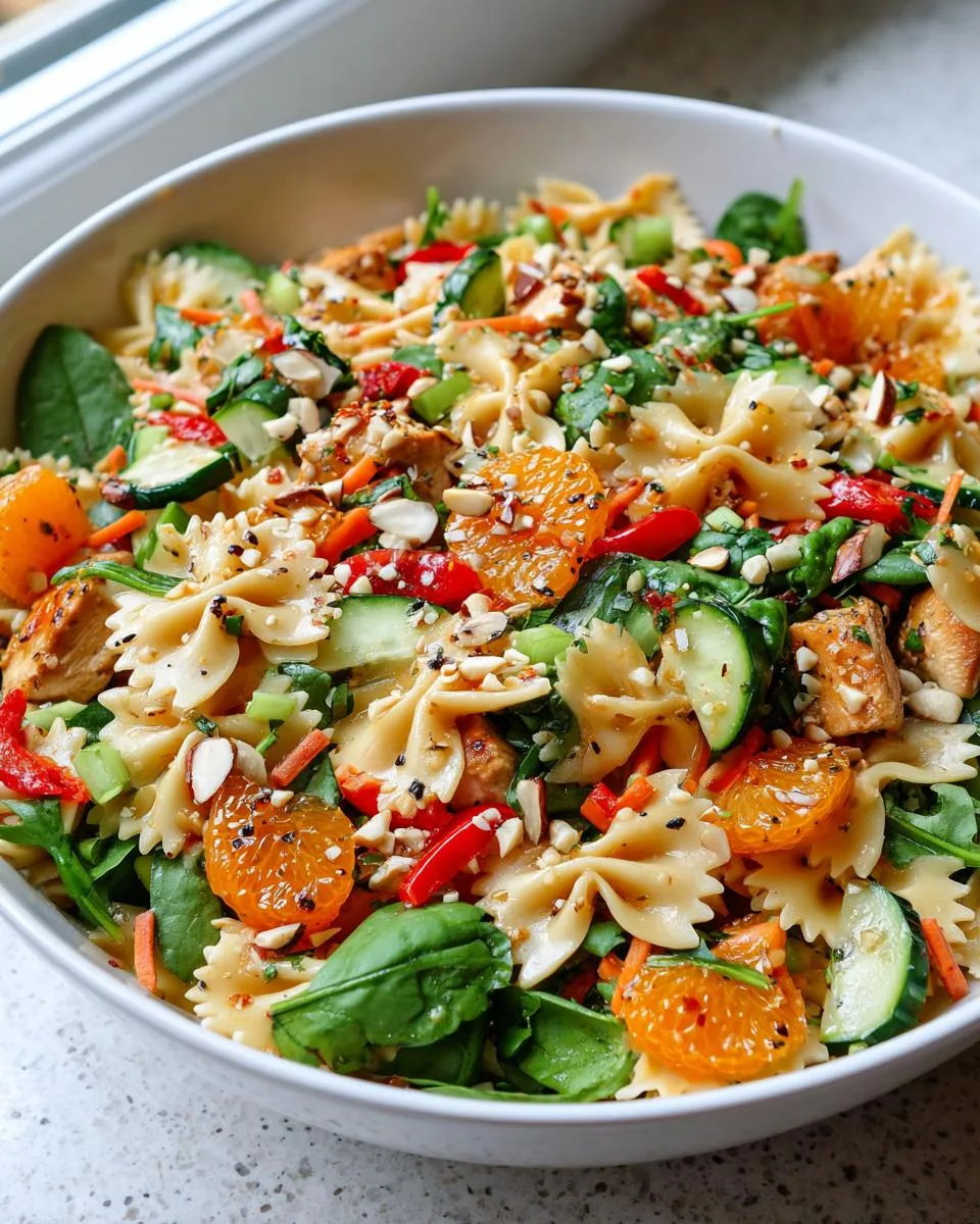 Mandarin Chicken Pasta Salad Recipe - detail 1