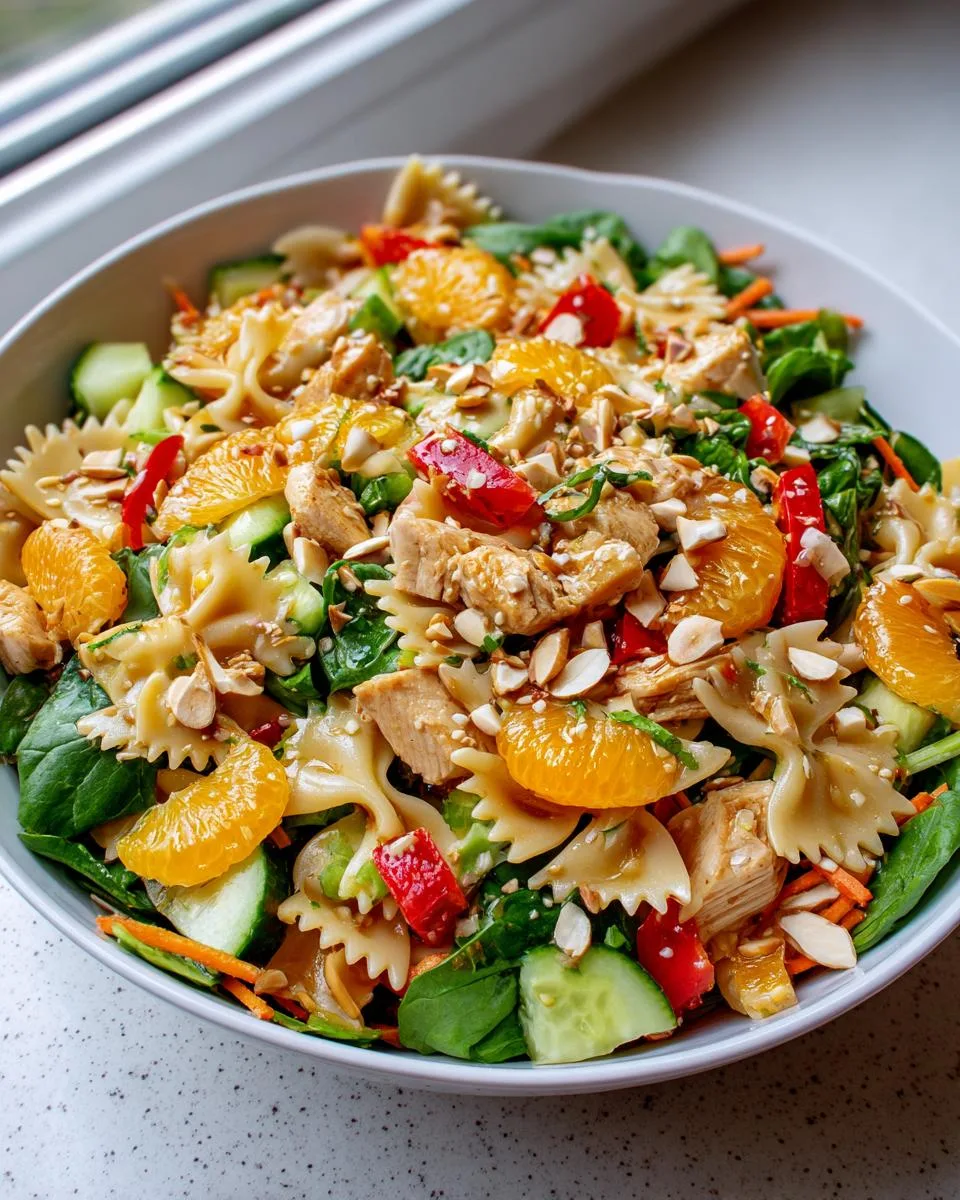 Mandarin Chicken Pasta Salad Recipe - detail 2