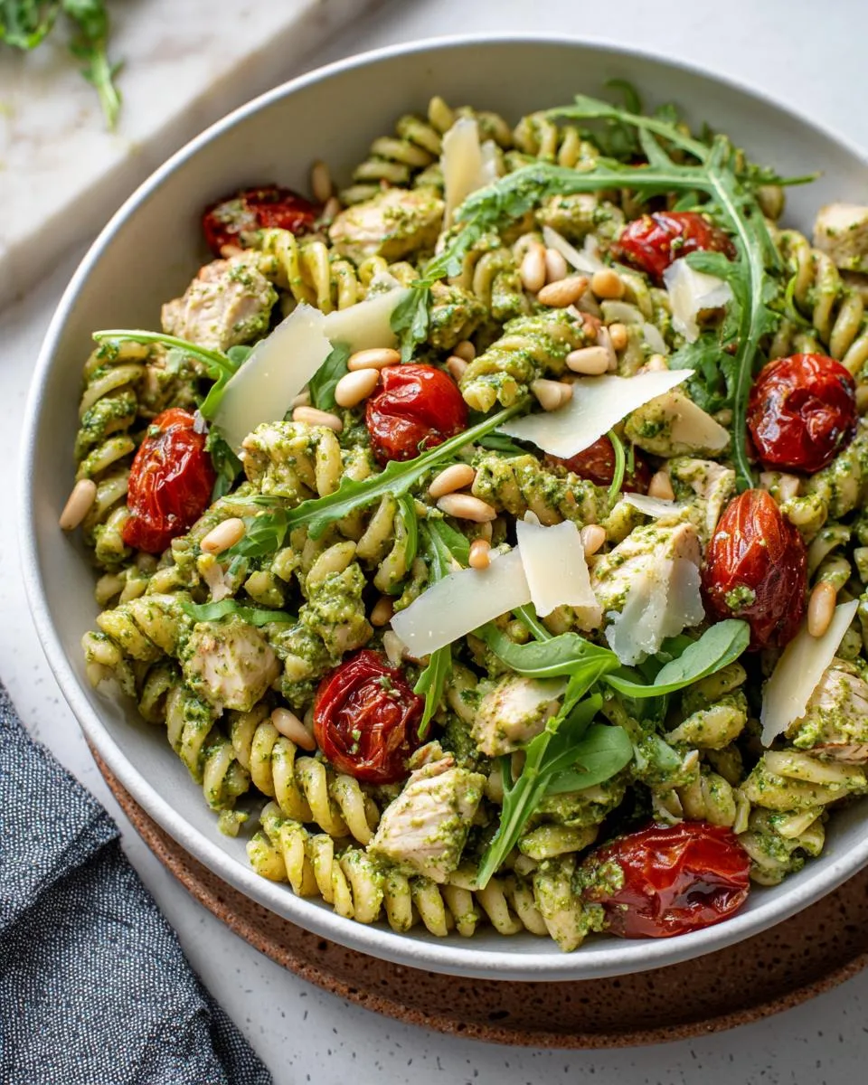Pesto Chicken Pasta Salad Bowl - detail 3
