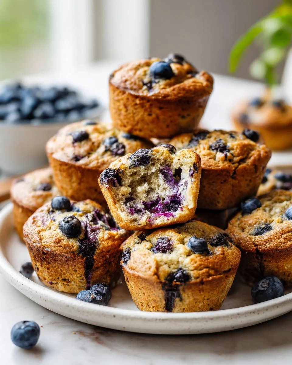 Sugar Free Blueberry Yogurt Muffins - detail 2
