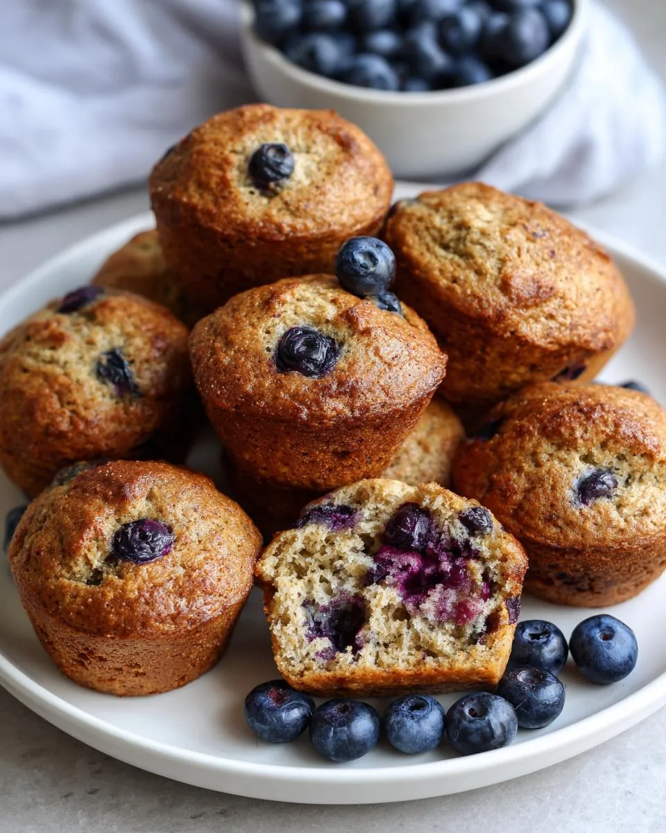 Sugar Free Blueberry Yogurt Muffins - detail 3