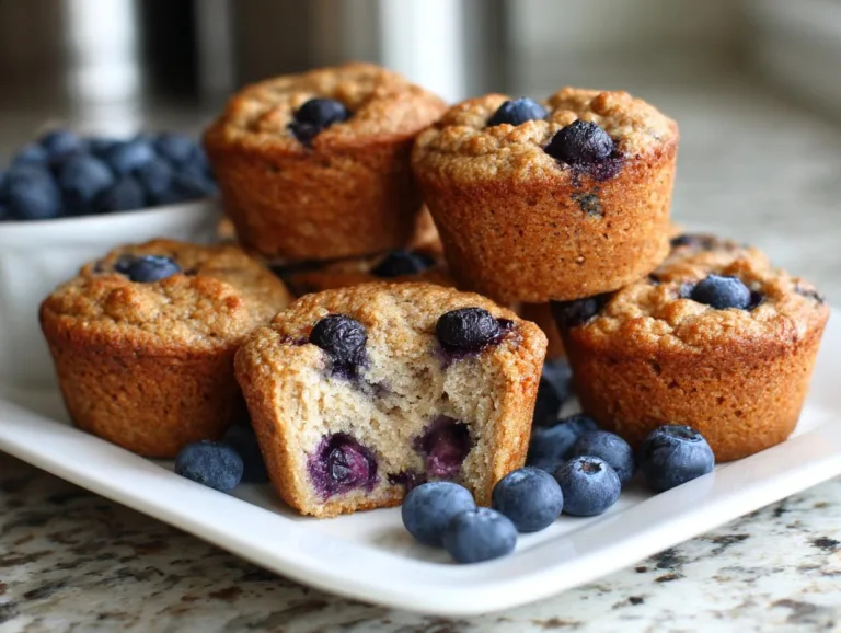 Sugar Free Blueberry Yogurt Muffins