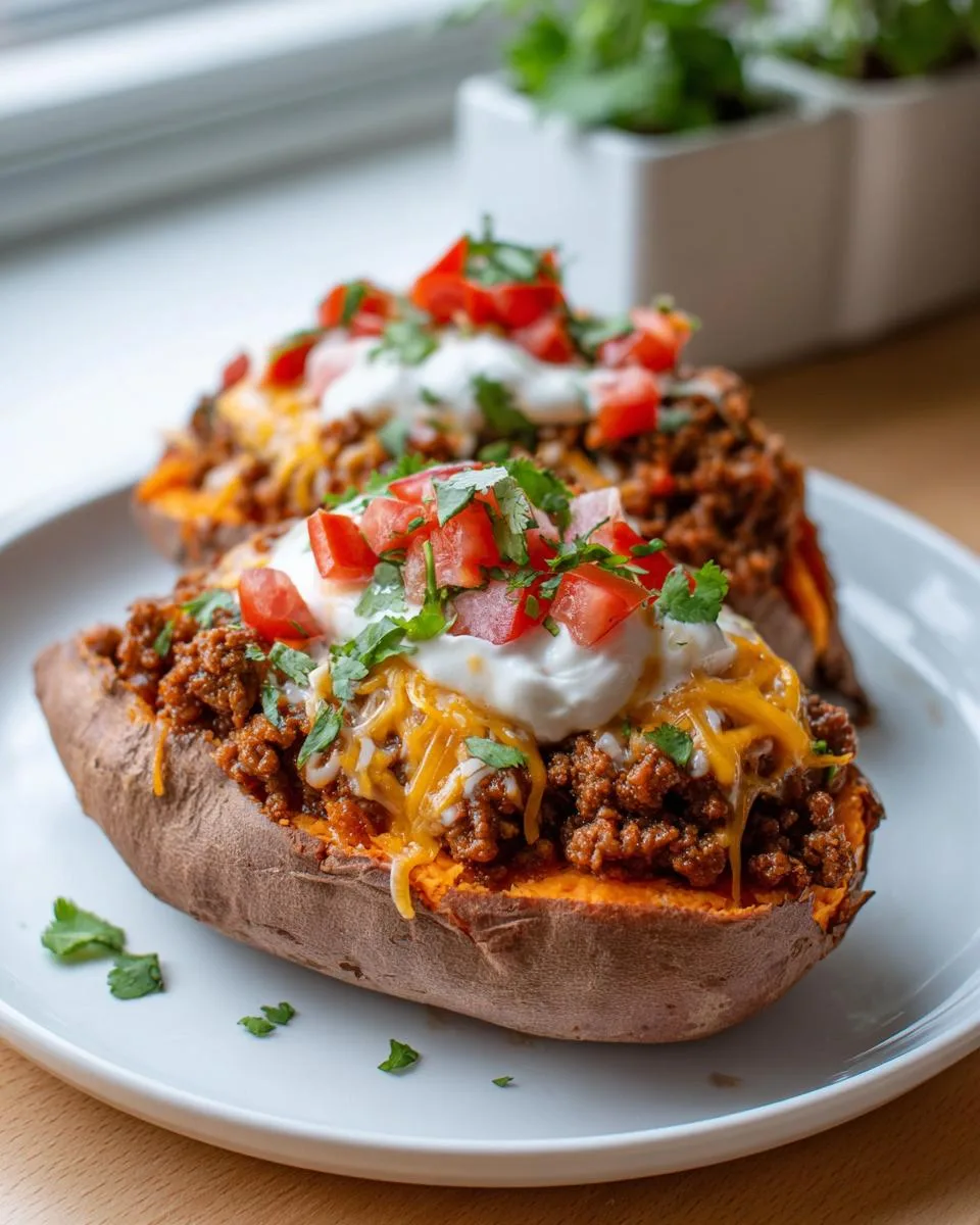 Taco Stuffed Sweet Potatoes Recipe - detail 1