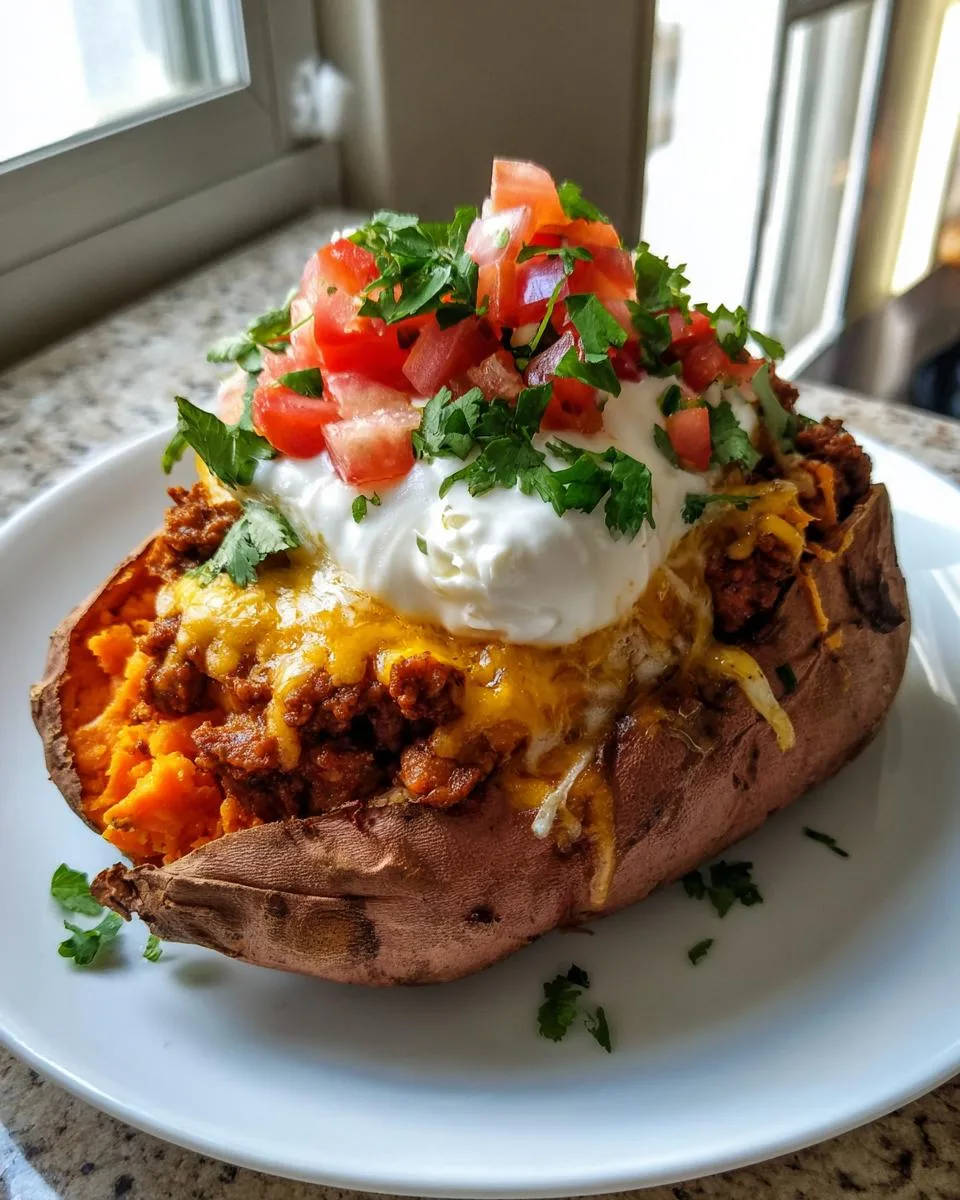Taco Stuffed Sweet Potatoes Recipe - detail 2