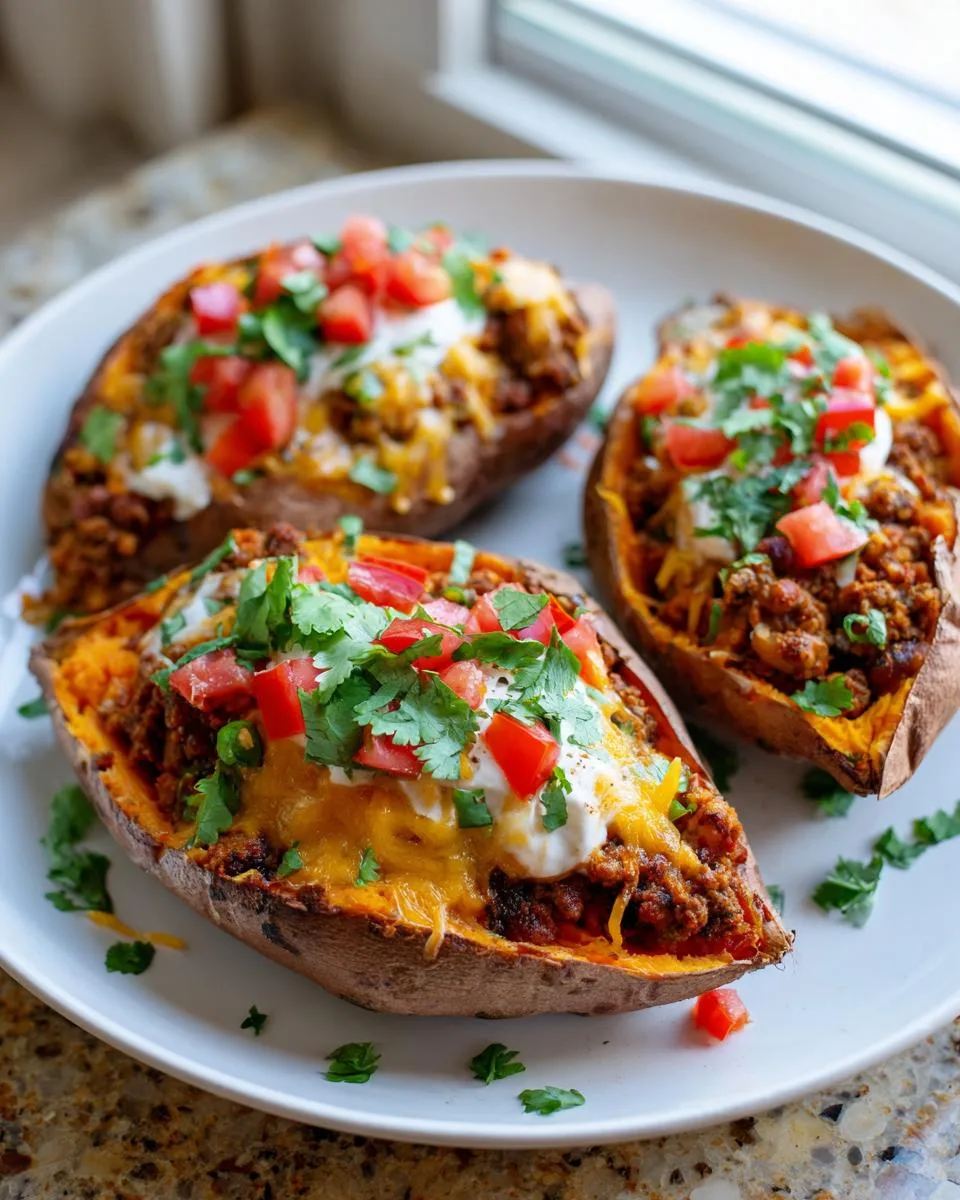 Taco Stuffed Sweet Potatoes Recipe - detail 3