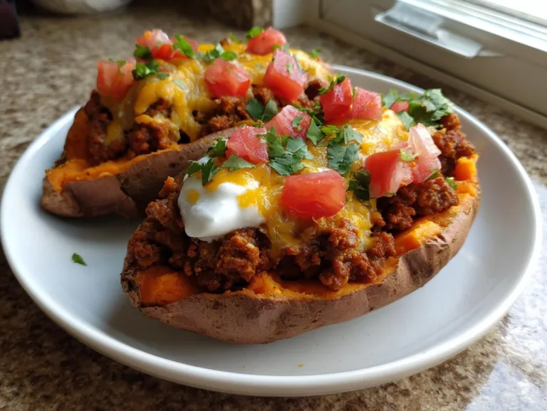Taco Stuffed Sweet Potatoes Recipe