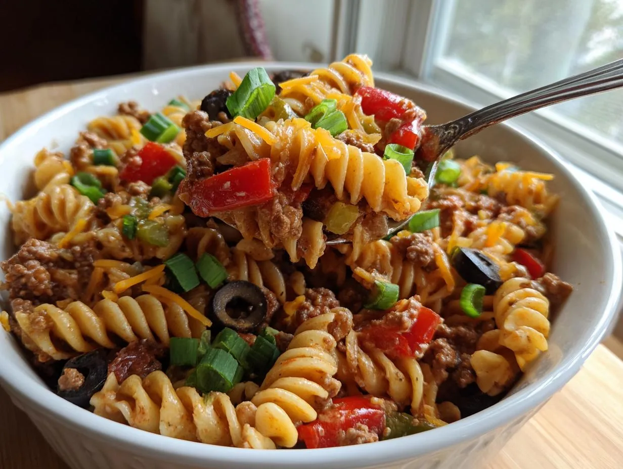 Tex Mex Pasta Salad Recipe Feeds 12 in 20 Minutes