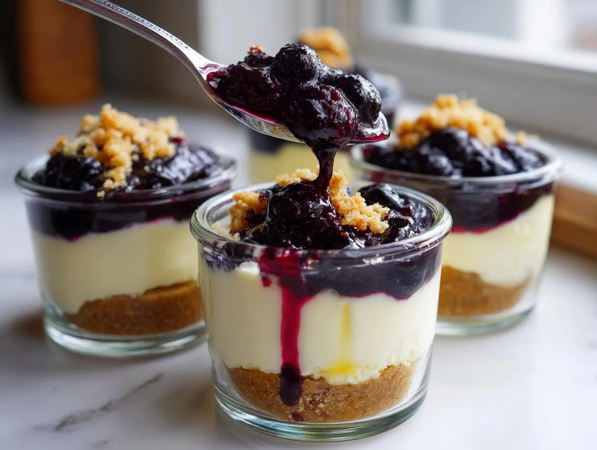 Whipped Lemon Blueberry Dessert Cups Ready in 15 Minutes