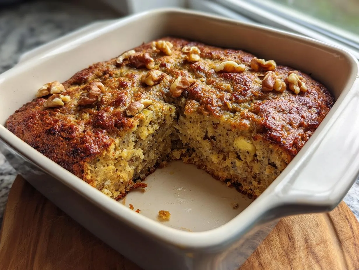 Banana Bread Chia Baked Oats Ready in 10 Minutes