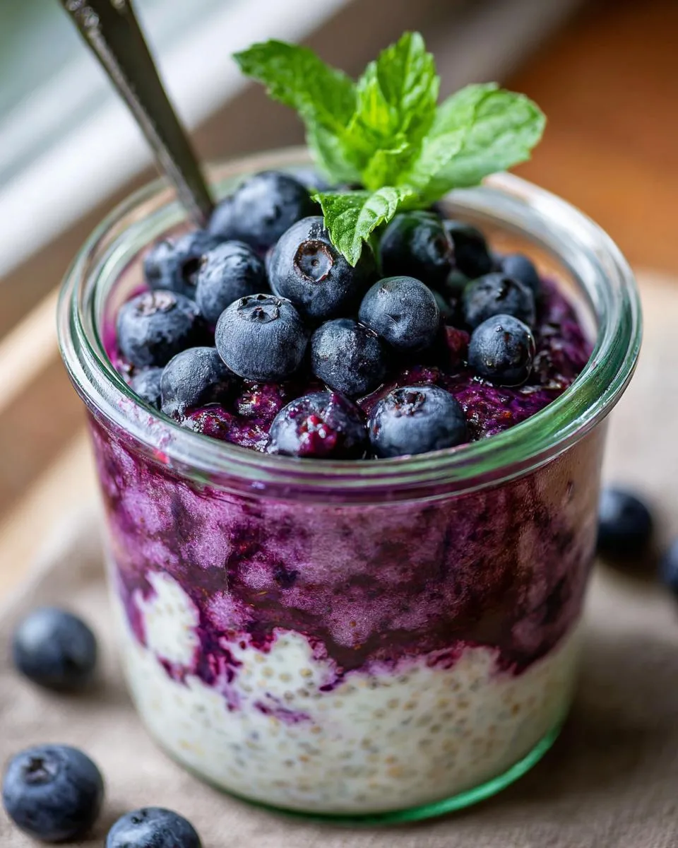 Blueberry Protein Chia Pudding - detail 1
