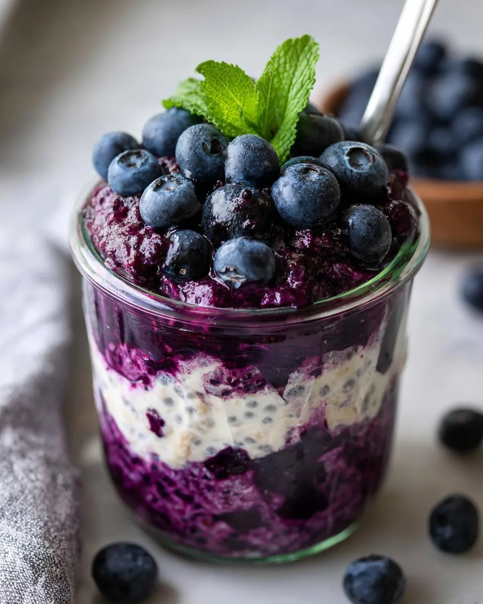 Blueberry Protein Chia Pudding - detail 2